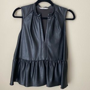 Amanda Uprichard leather top